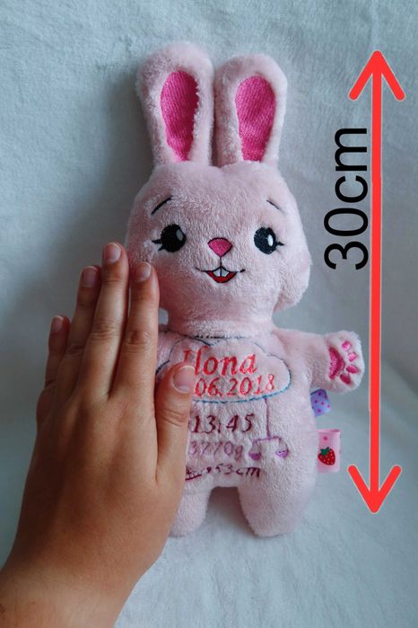 Zając metryczka 30 cm