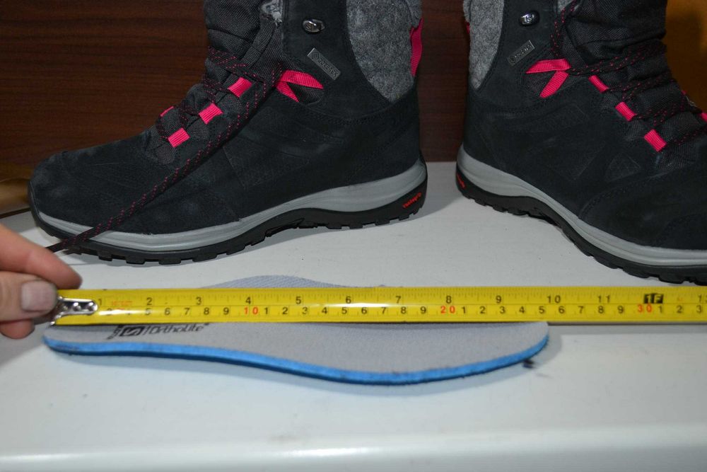 salomon ellipse winter gtx 39 1/3р ботинки кожаные зимние оригинал