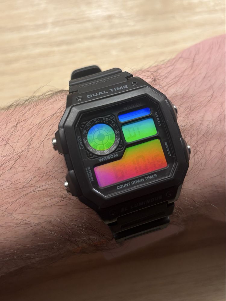 Zegarek cyfrowy SKMEI (Holo-harlekin MOD)