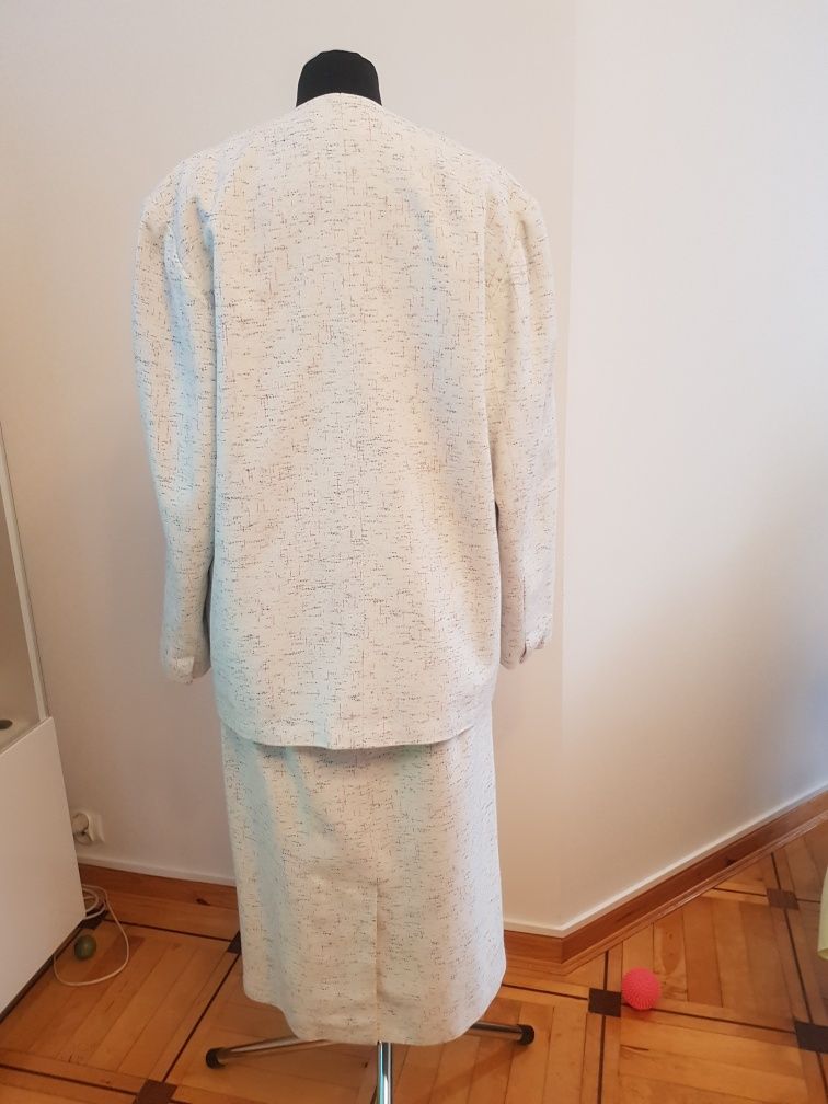Garsonka damska, spódnica z żakietem, rozmiar 44/46, XXL
