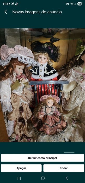 Bonecas com rosto de porcelana como novas