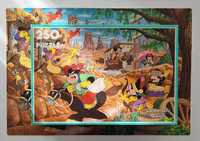 Puzzle Clementoni 250 Myszka Mickey Kowboje stare prl / Komplet