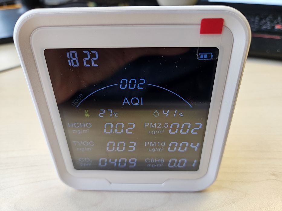 Датчик якості повітря PTH-9BW (9 в 1)