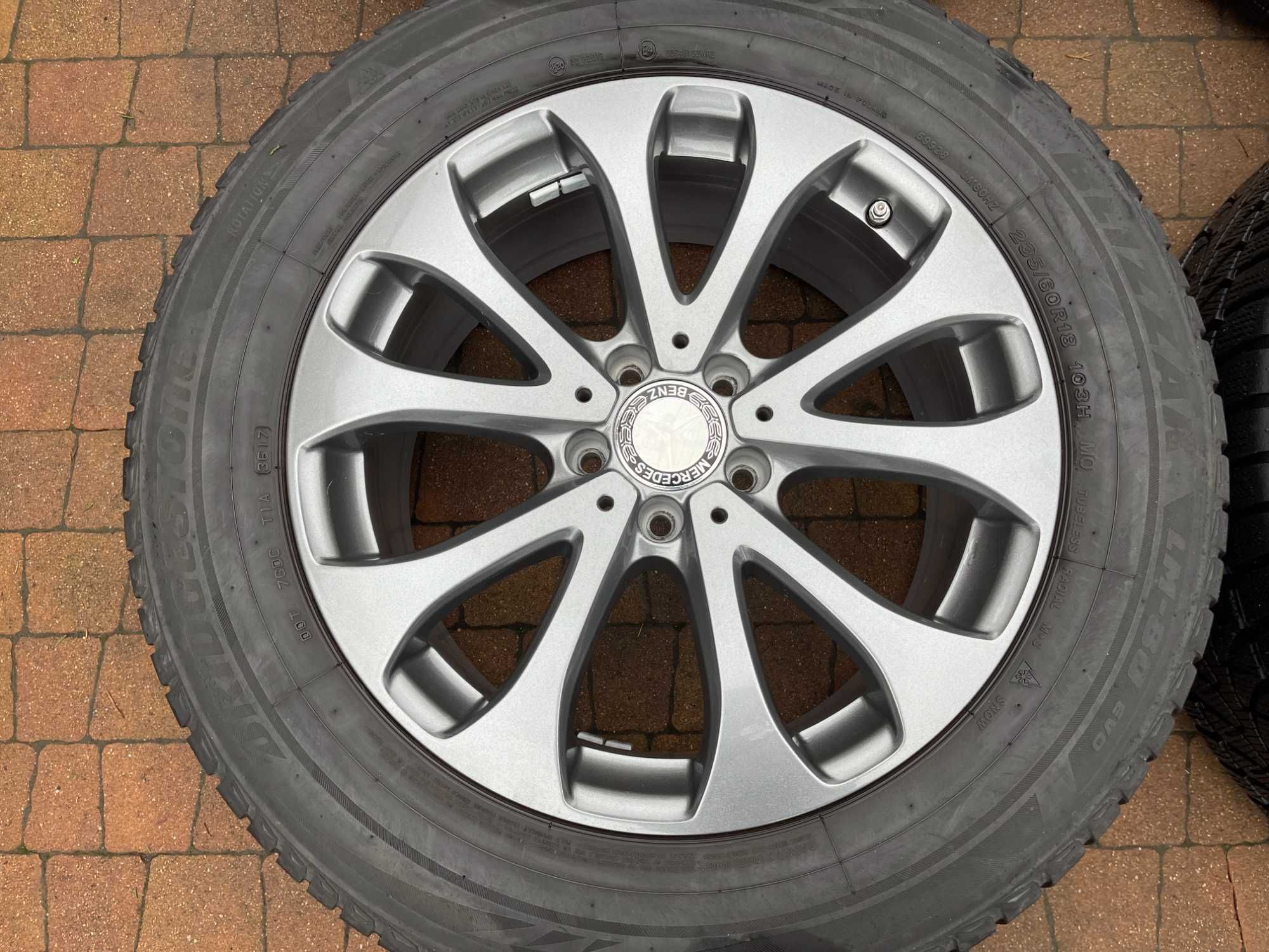 3700. Koła letnie Mercedes GLC oryginalne 5x112 ET38 235/60/18 2022/23
