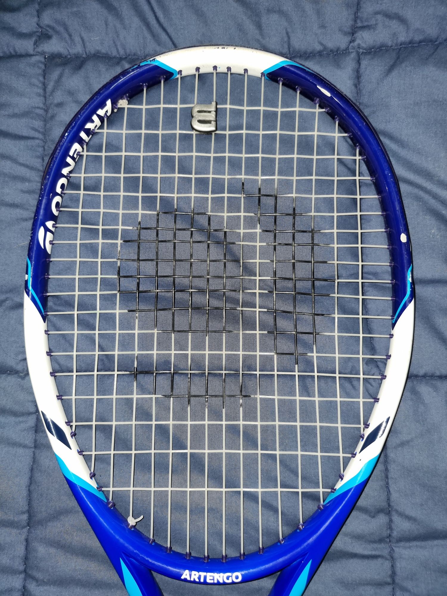 raquete de ténis tr 160 com antivibrador da wilson e capa