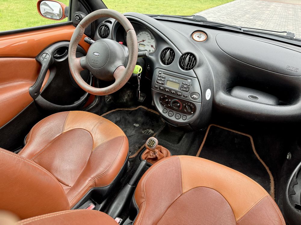 Ford Ka 1.3 Benzyna 2004r. Skórzana tapicerka, klimatyzacja