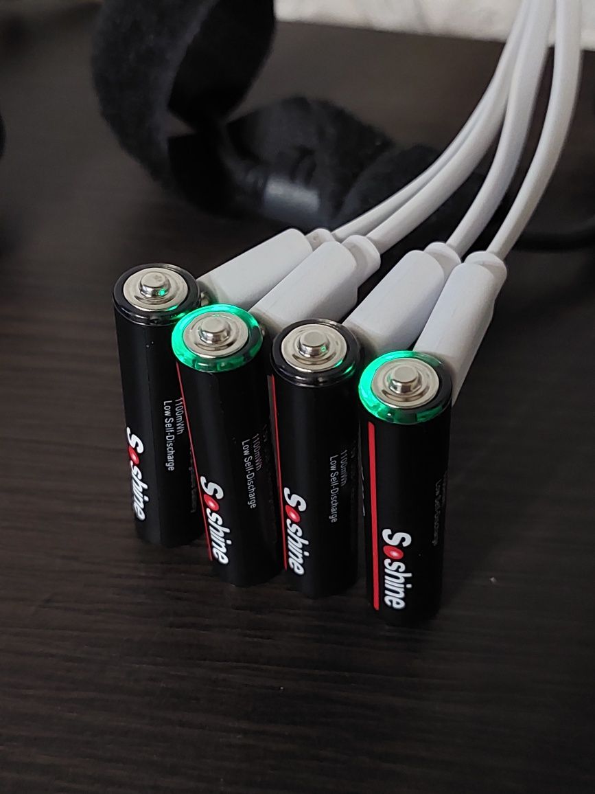 Soshine AAA 1100mWh аккумулятор USB-C