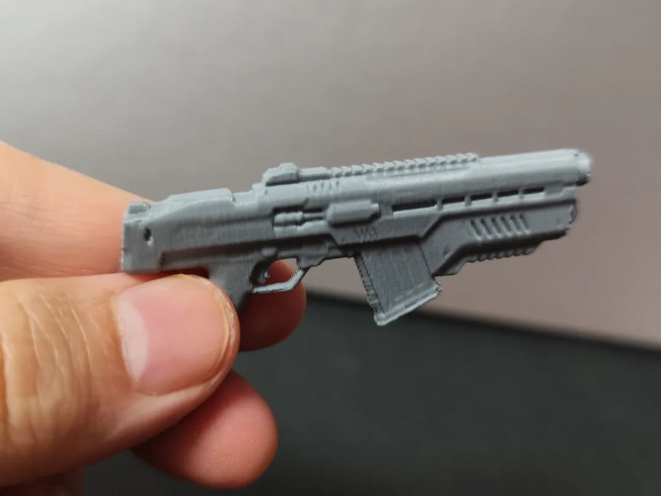 Mini Submetralhadora "Sci-Fi" para Miniaturas
