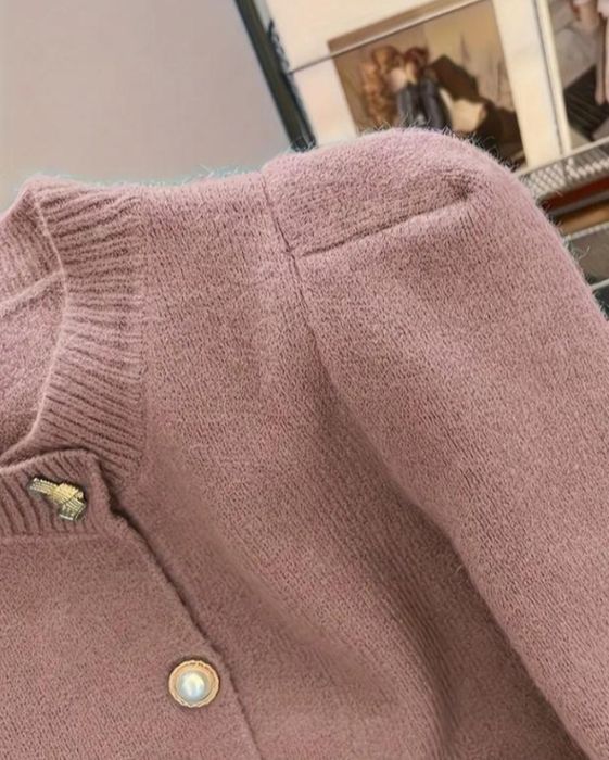 Жакет кофта стильна тепла зимня кардиган на гудзиках