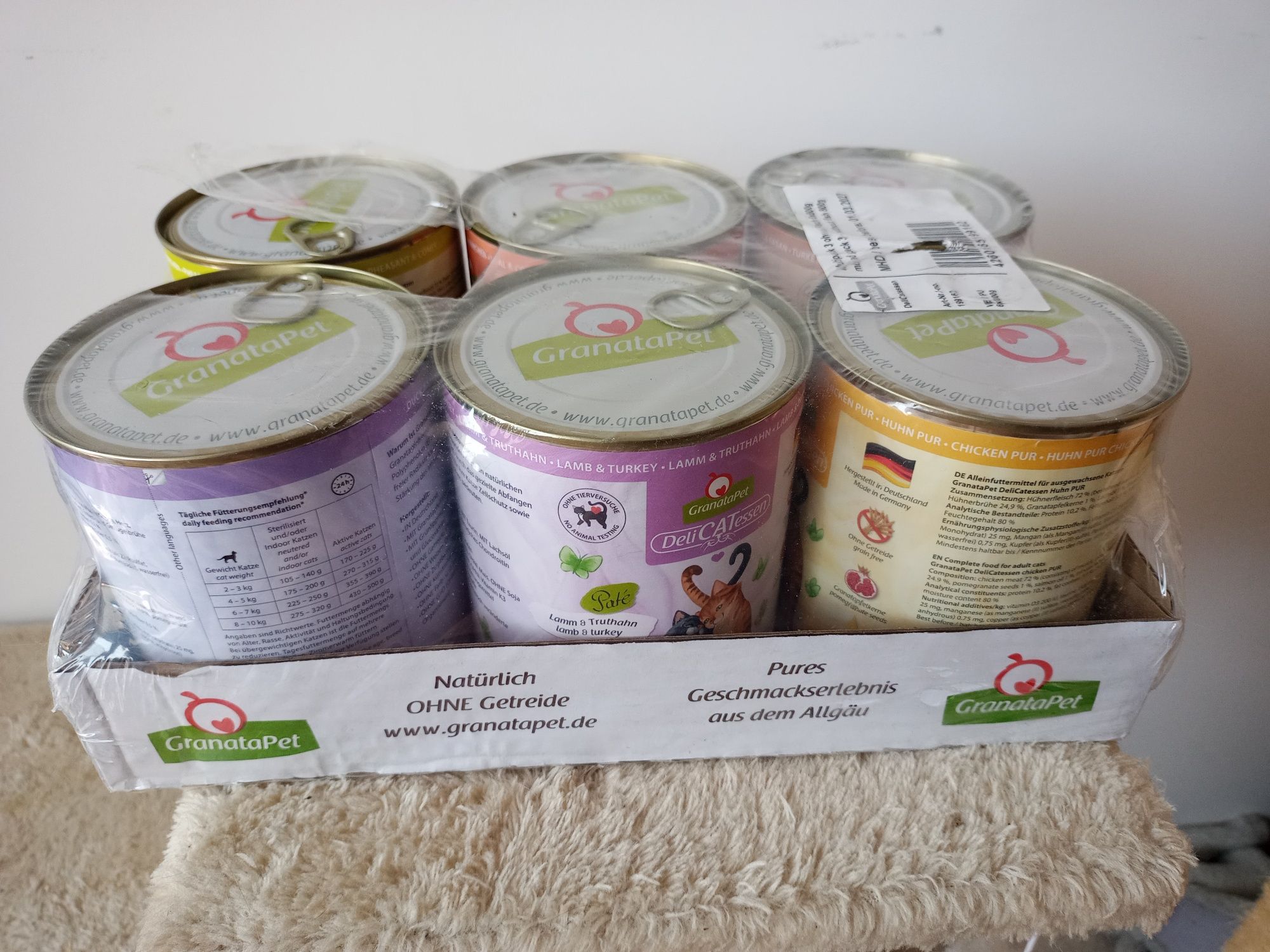 Granatapet karma mokra dla kota 6x800g mix smaków