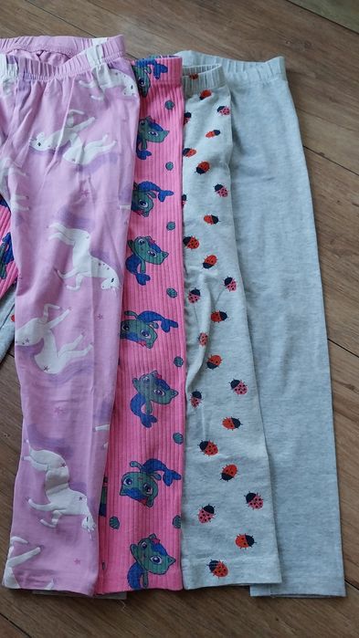 4szt leginsow dla dziewczynki w rozm 116/122