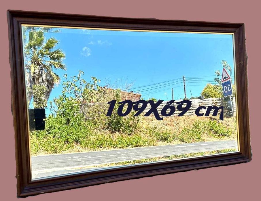 espelhos antigos (anos 70) para suspensão em parede