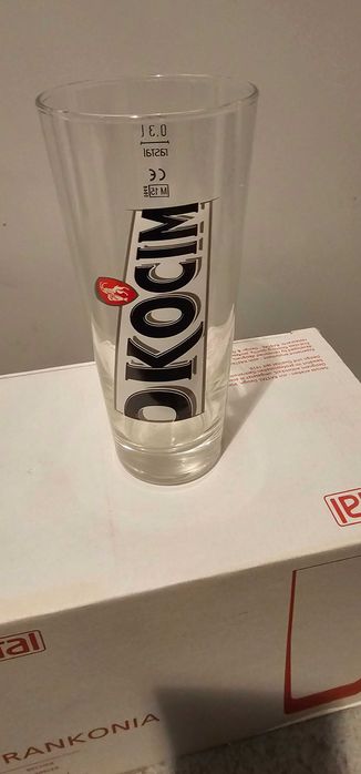 Szklanki do piwa OKOCIM Nowe sztuk 5