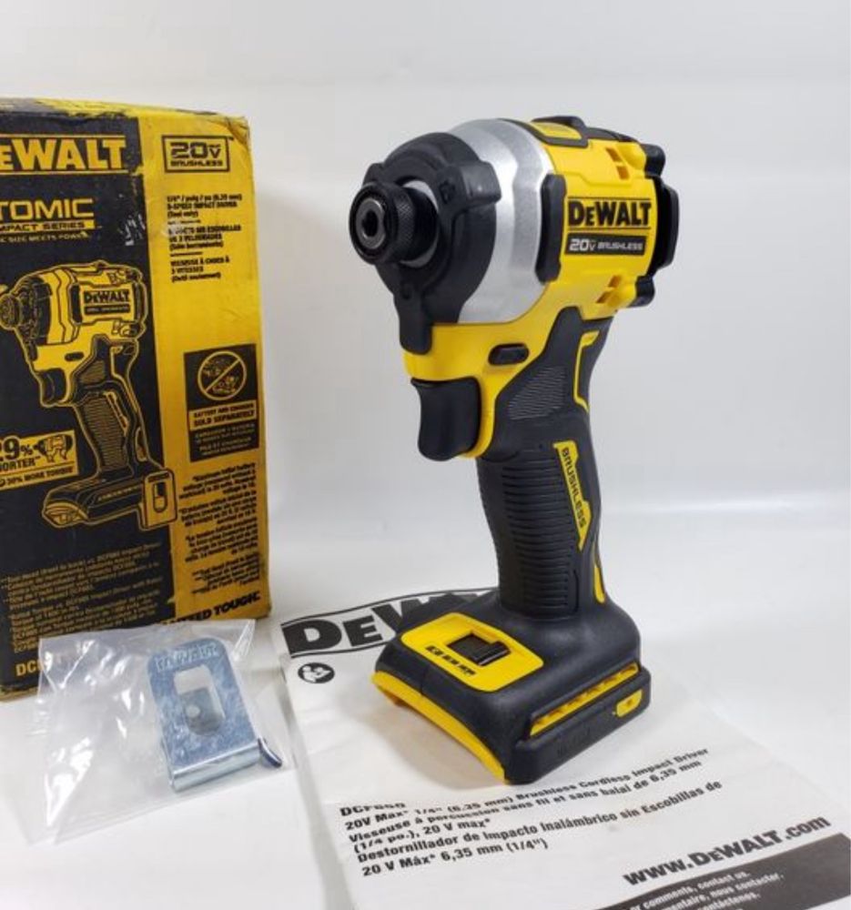 Безщітковий гайковерт 1/4" DEWALT DCF850B ATOMIC 20V MAX