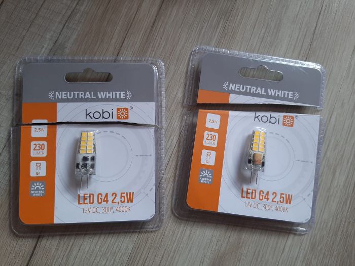 Żarówki LED G4 2,5W - kobi - neutral white