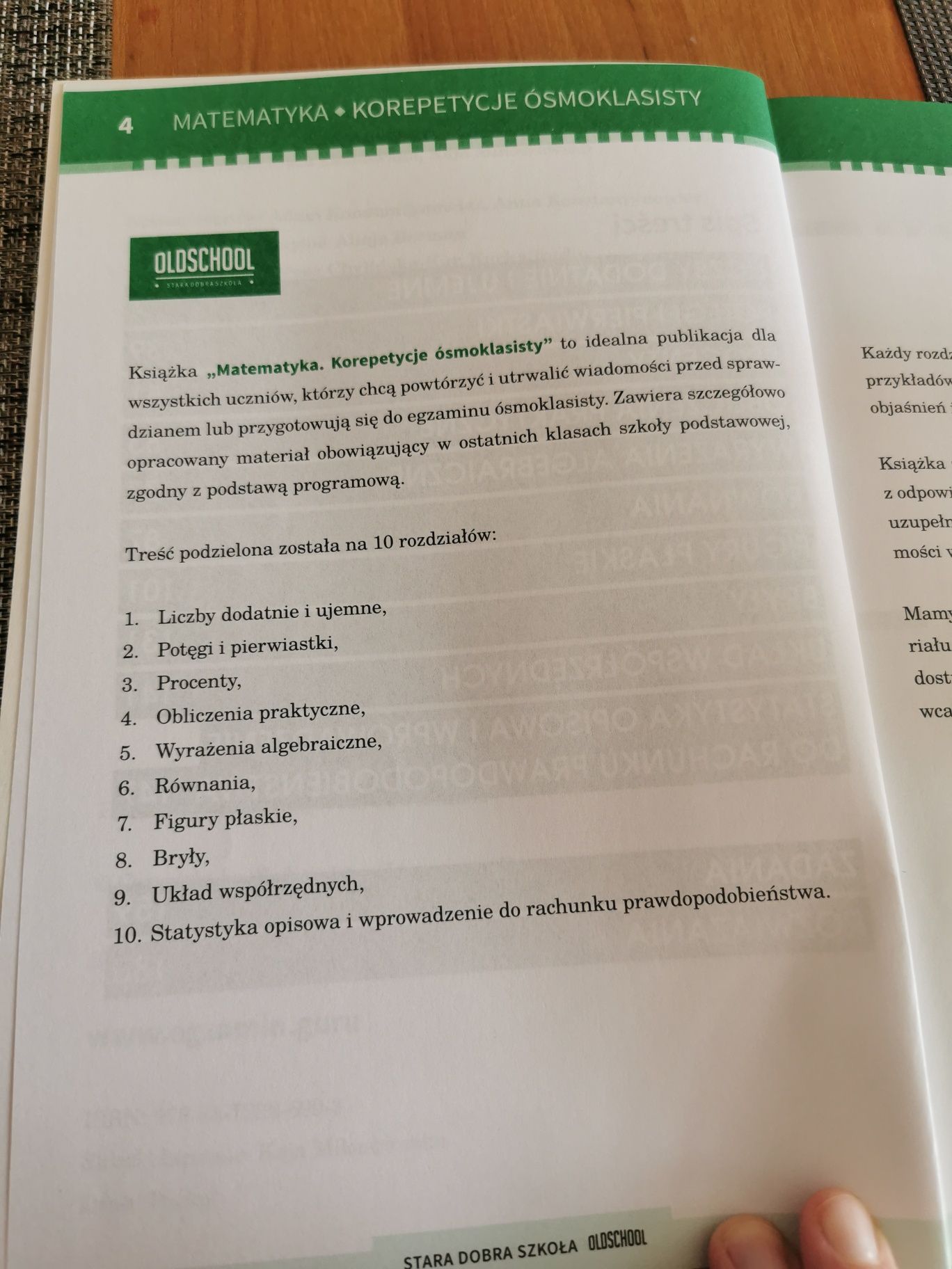 Matematyka korepetycje ósmoklasisty, książka