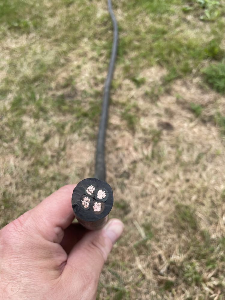 Kabel zasilajacy siłowy w oplocie gumowym 4x5 mm2