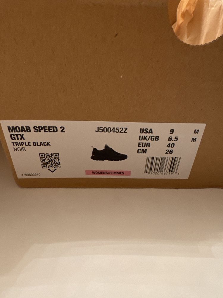 Кросівки MOAB SPEED 2 GTX triple balck