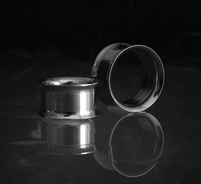 Piercings brincos alargadores tuneis plugs de orelha aço inoxidável