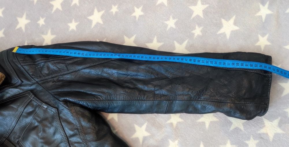 Чоловіча шкіряна дублянка, зимова куртка