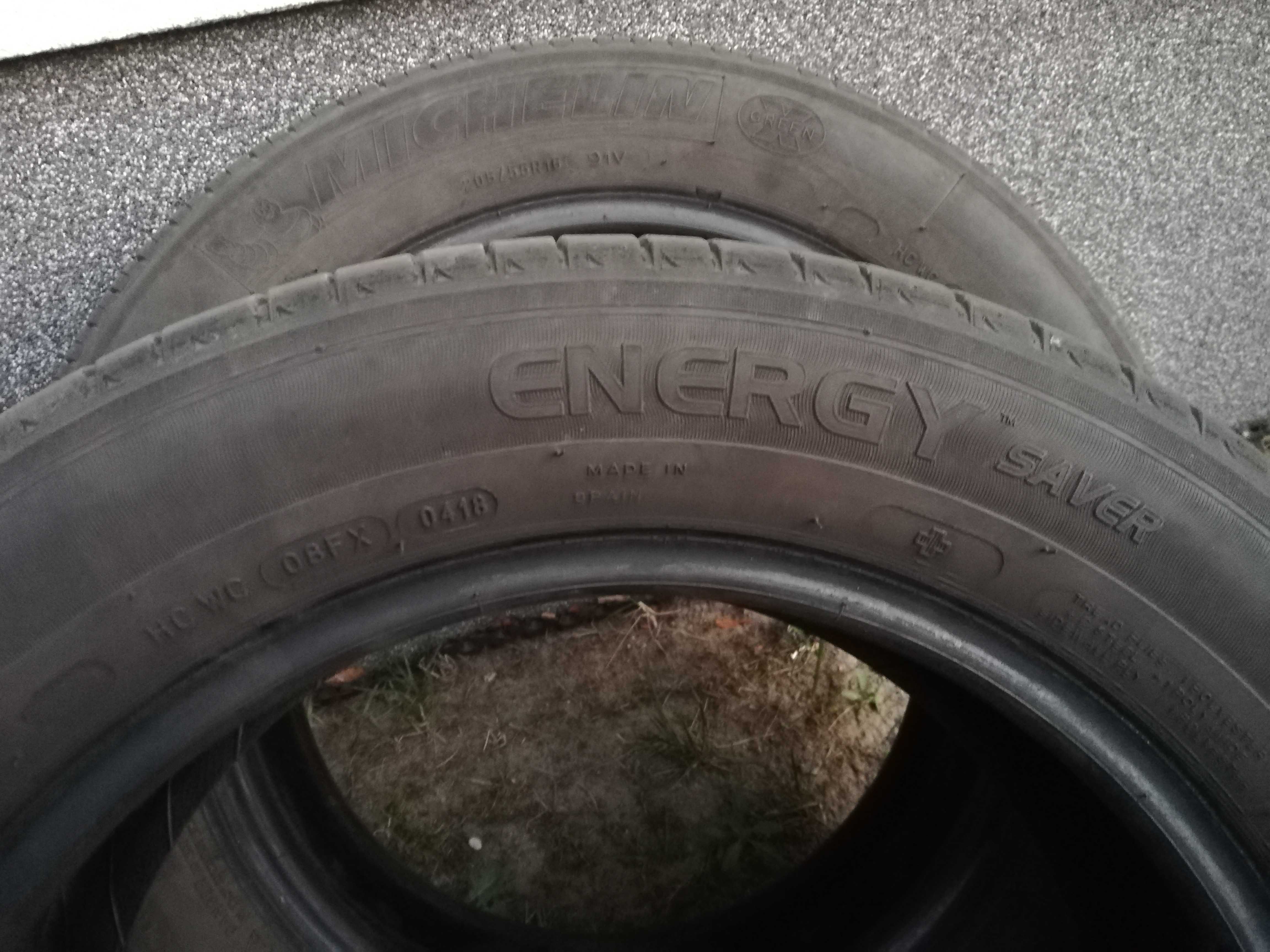 4 opony letnie Michelin 205/55R16, bieżnik 5,4-6,6mm.