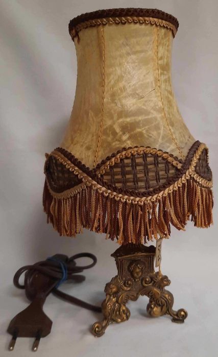 Lampka Nocna z Amorkami Mosiądz