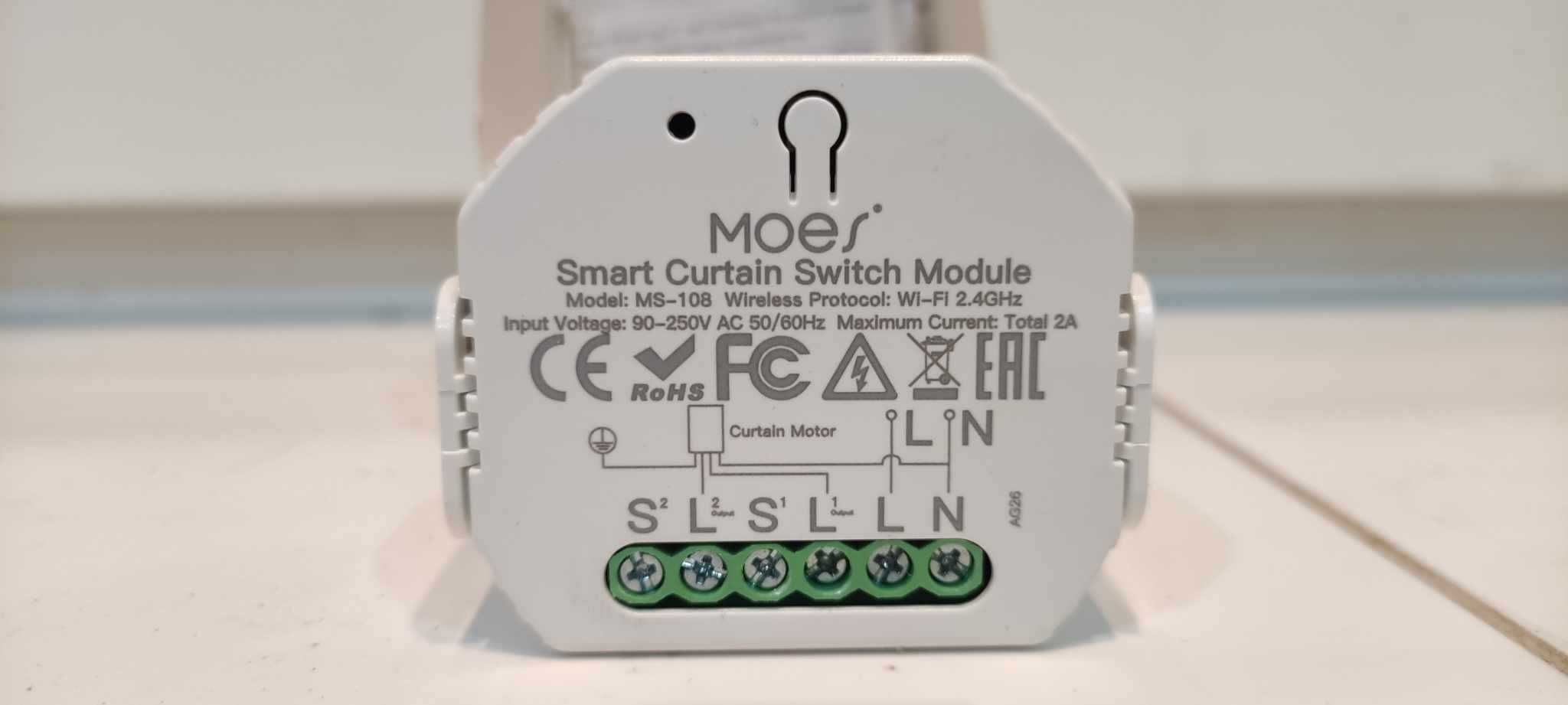 MOES sterownik rolet MS-108 TUYA WiFi