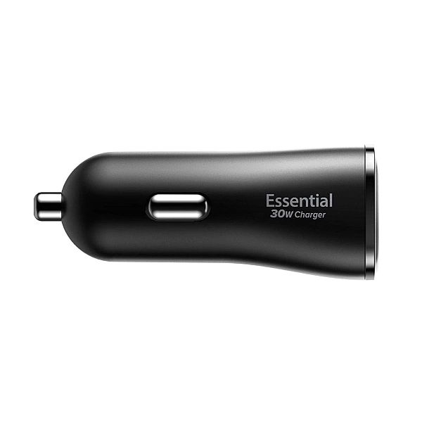 Spigen Essential Ev302/2-Port Car Charger 30W Black