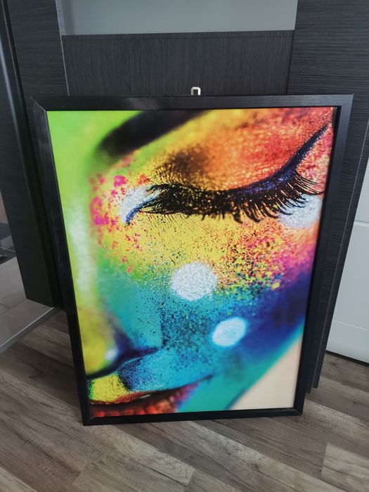 Obraz Kobieta TWARZ na ramię drewnianej 70x50