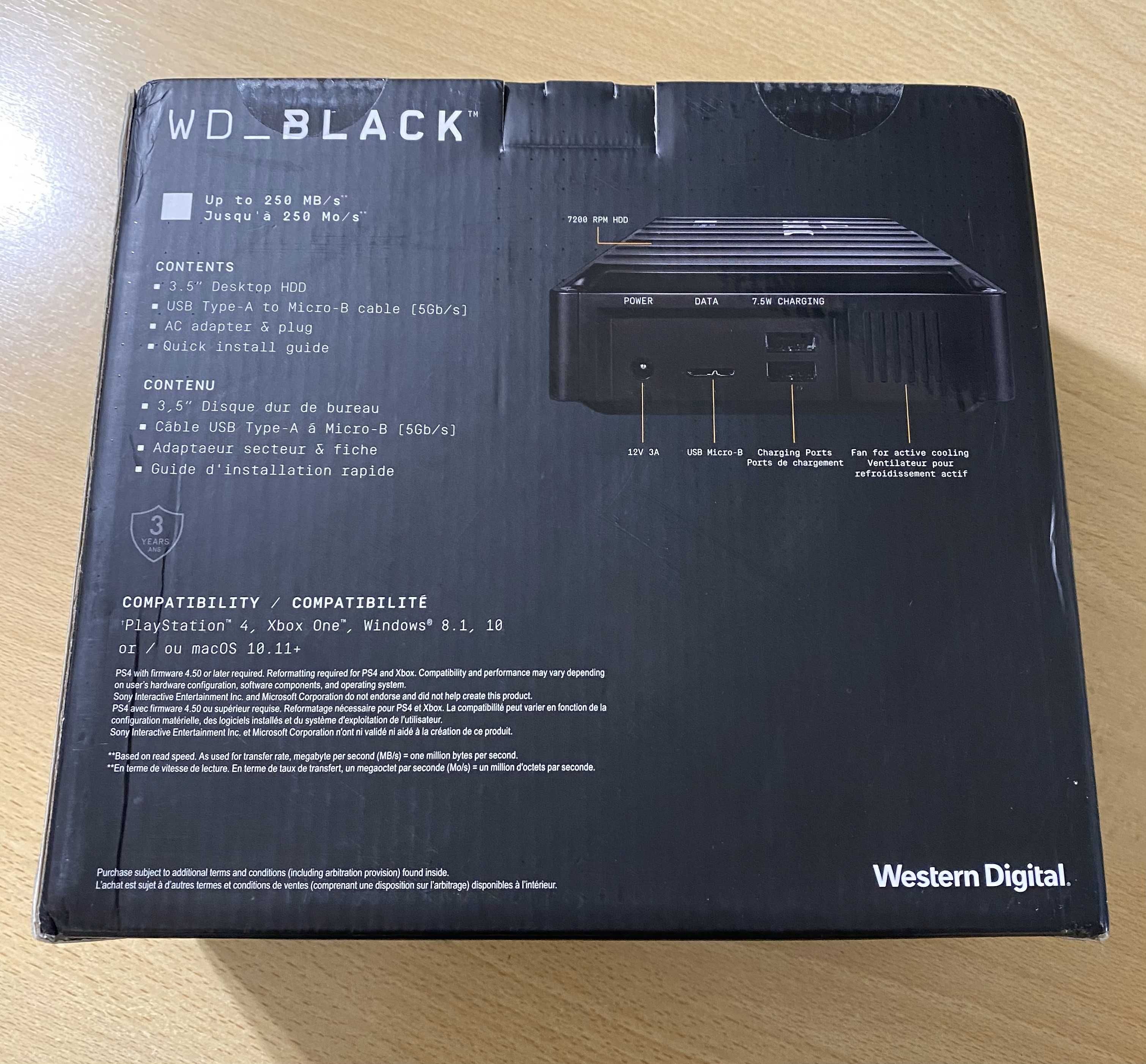 Жорсткий диск Western Digital WD BLACK D10 Game Drive 8 TB