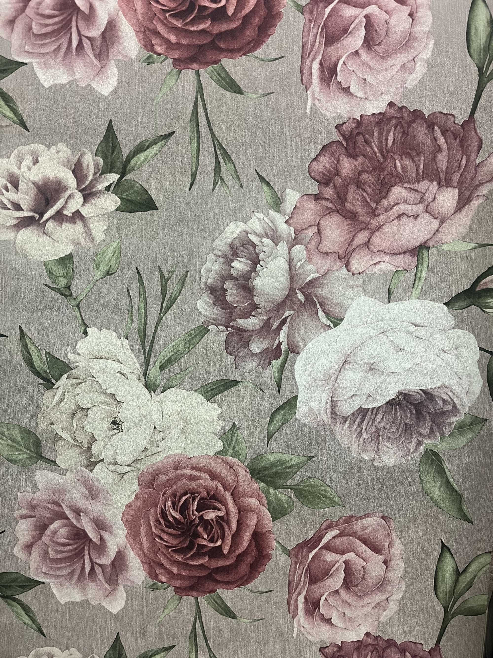 Tapeta winylowa "kwiaty" 0,53m x 10,05m