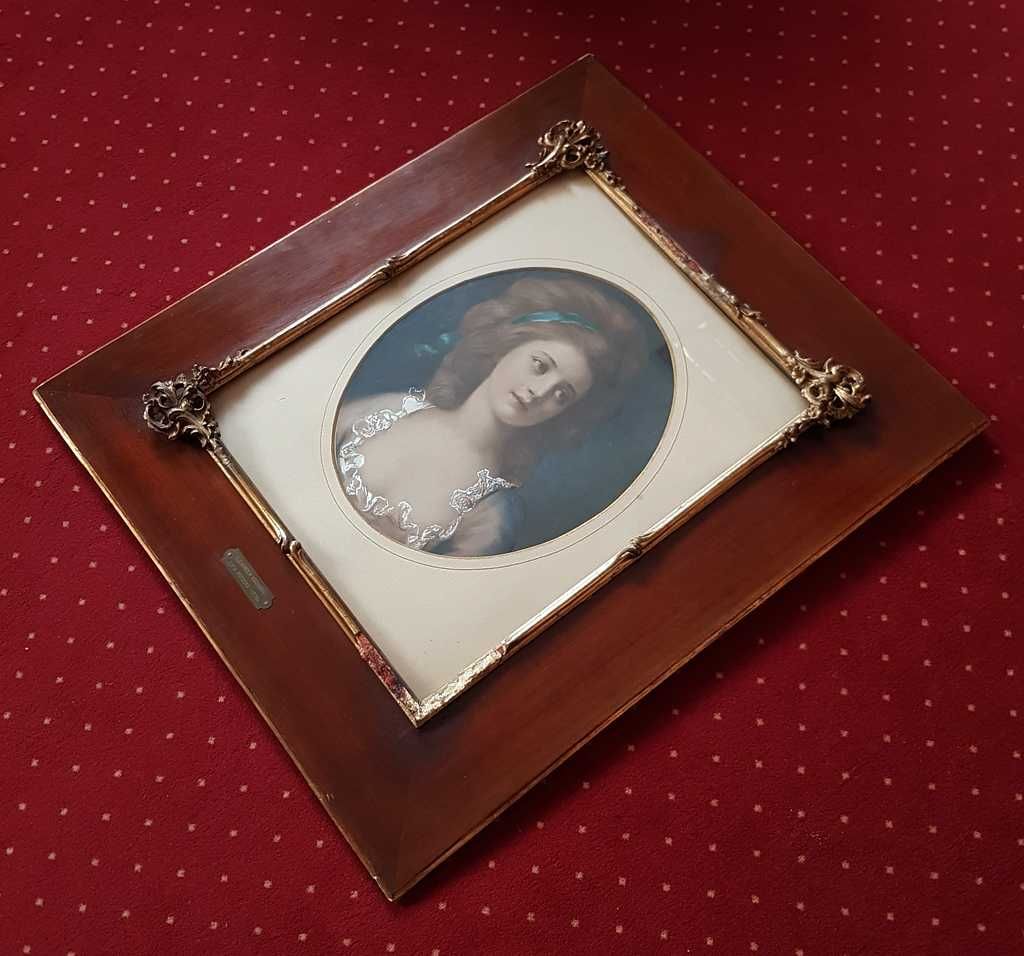 Obraz w ramie z XIX wieku - Zofia Potocka 1778 rok