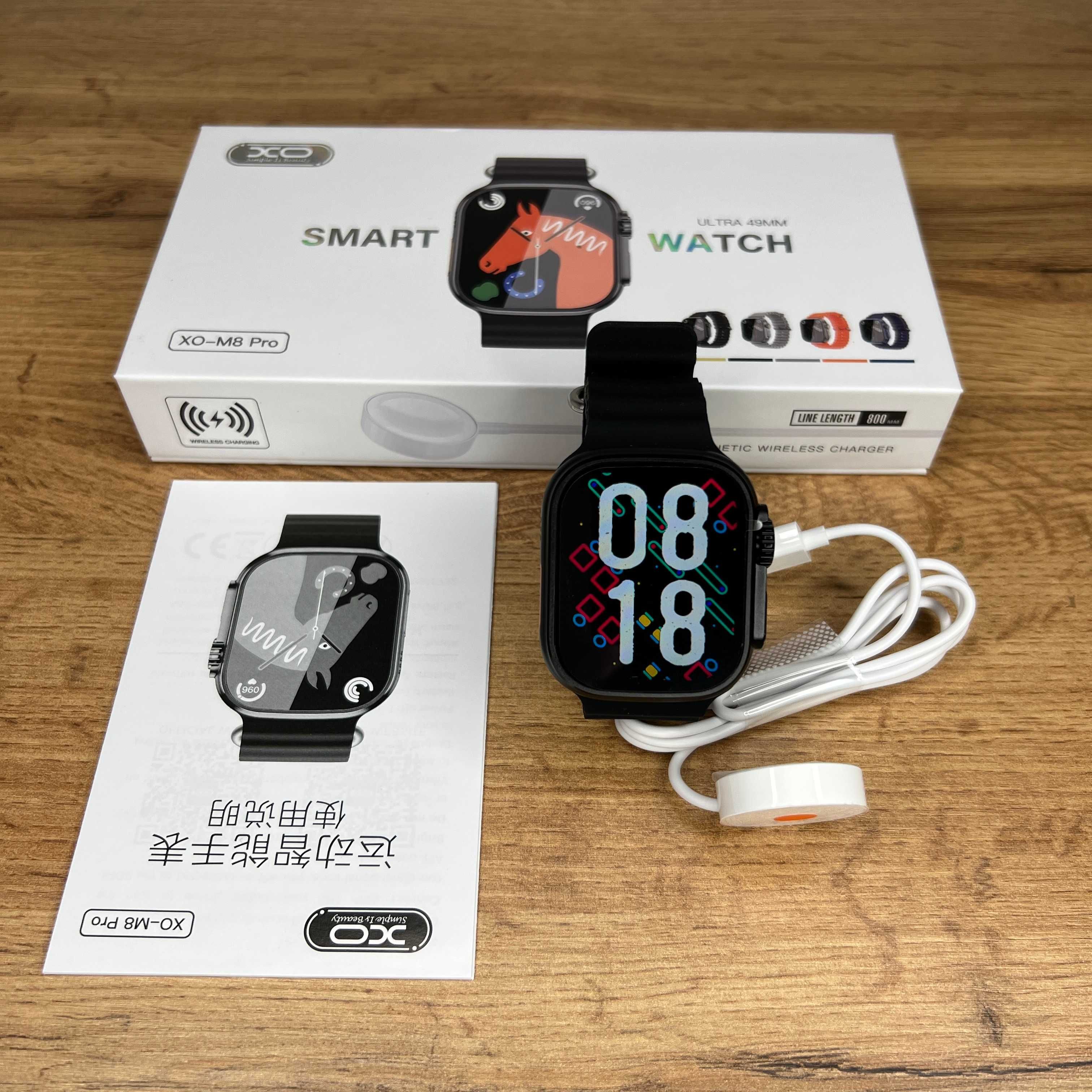 Смарт годинник XO-M8 Pro Ultra 49 mm Smart Watch Black