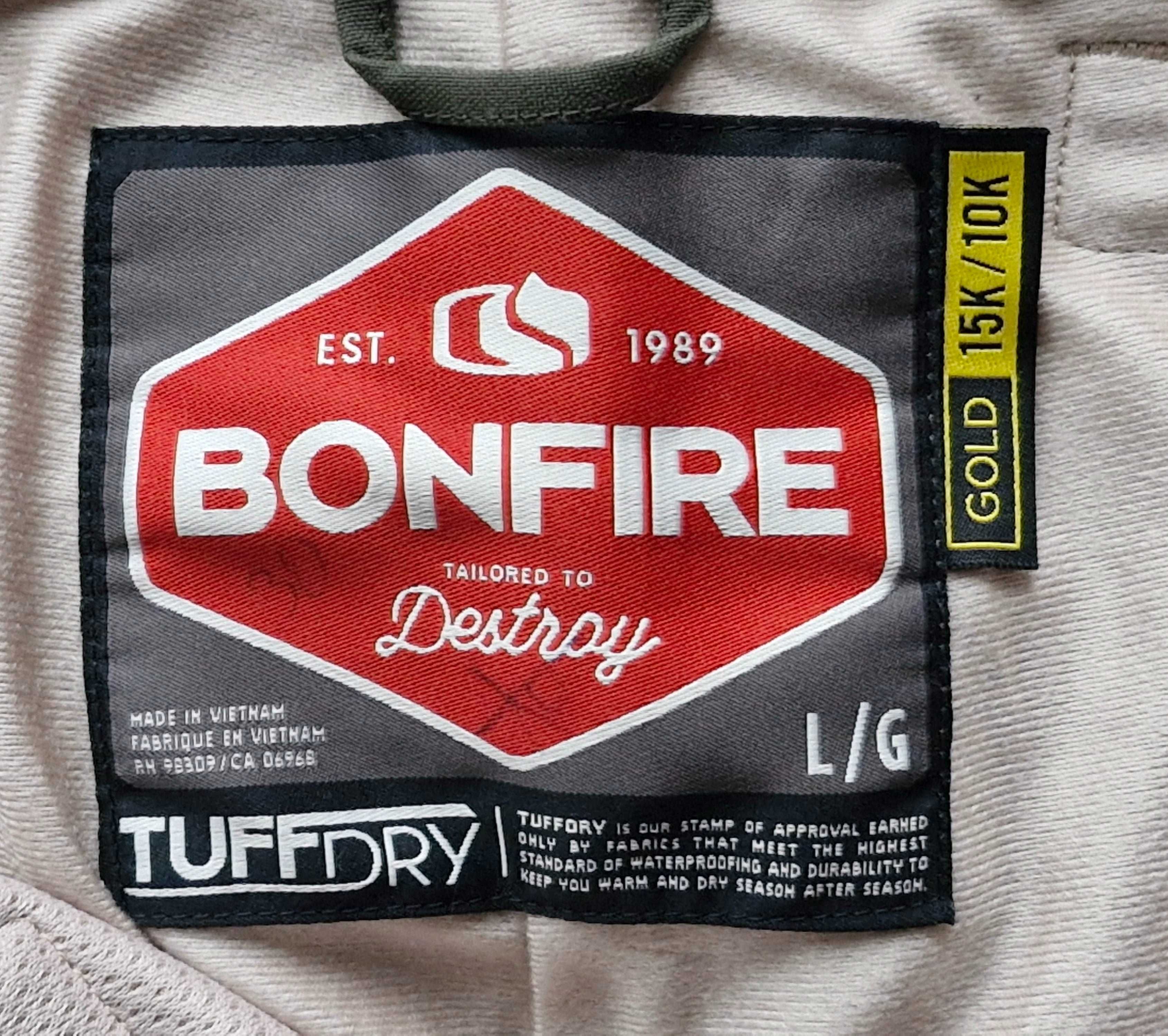 Spodnie snowboardowe Bonfire Brigade Team męskie zimowe jak nowe