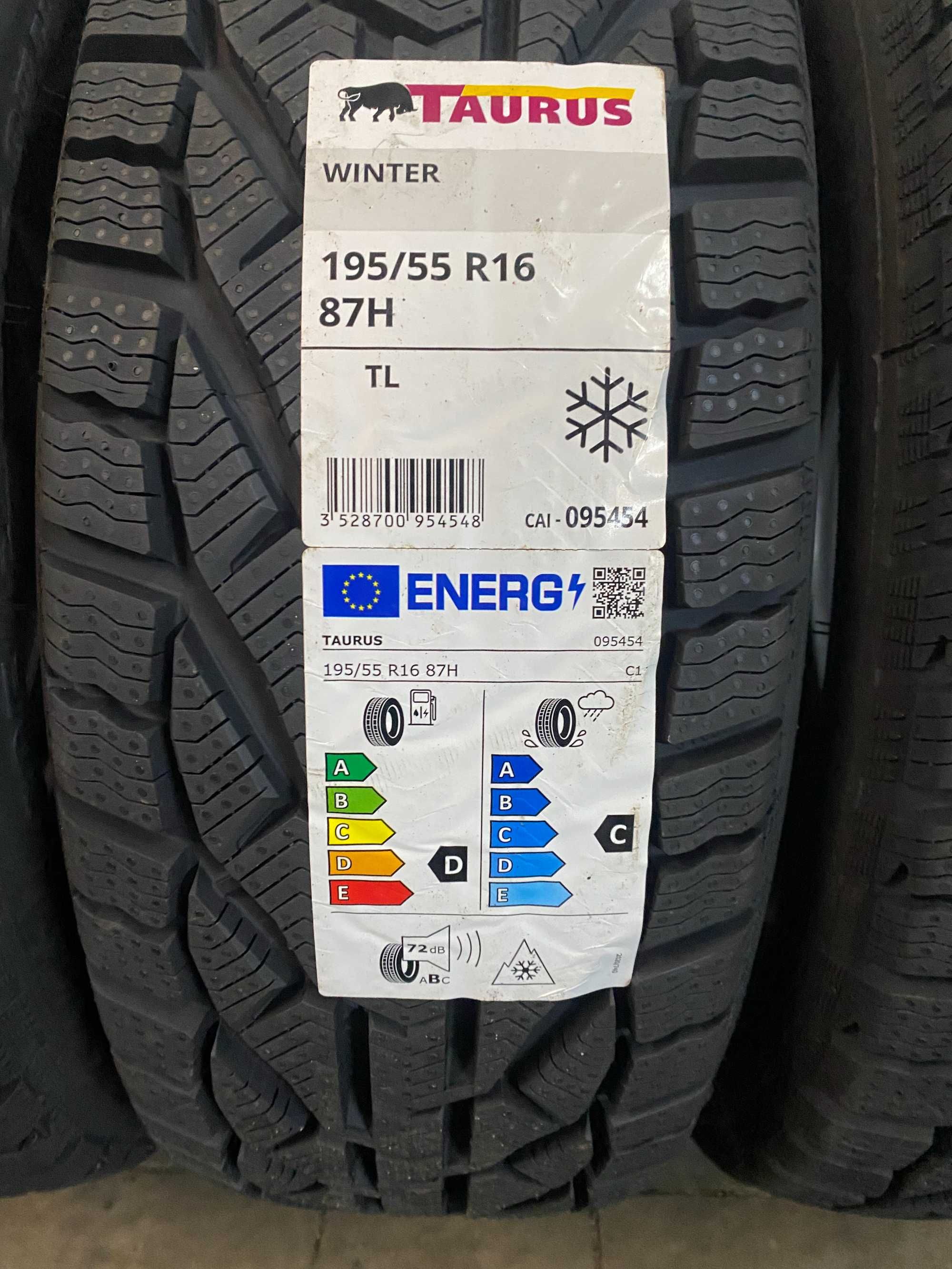 4x 195/55 R.16 87H Taurus Winter Kormoran Snow 2024