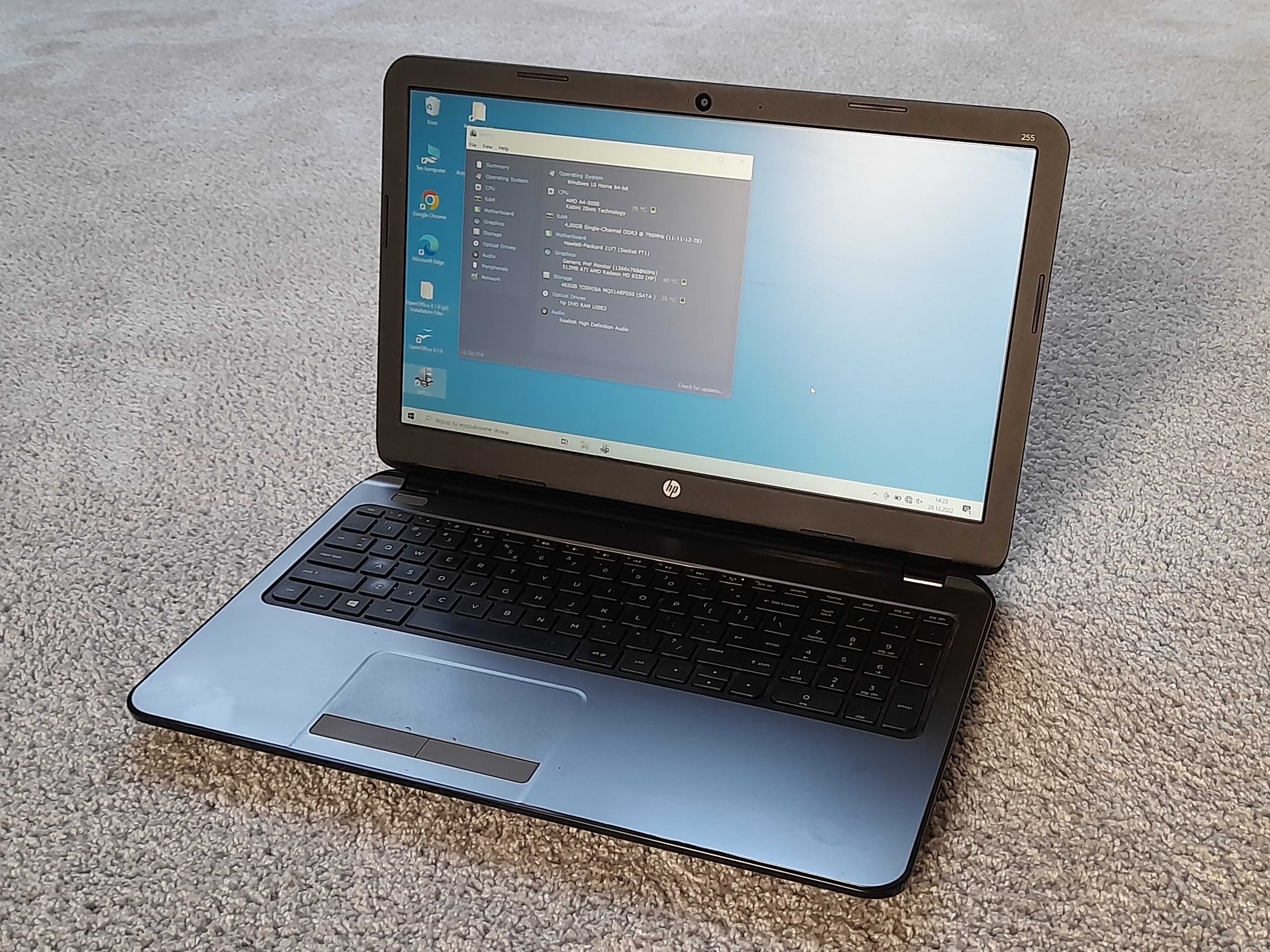 Laptop HP 255 G3 K7J08ES 15,6", AMD 1,5GHz, 4GB RAM, 500GB HDD