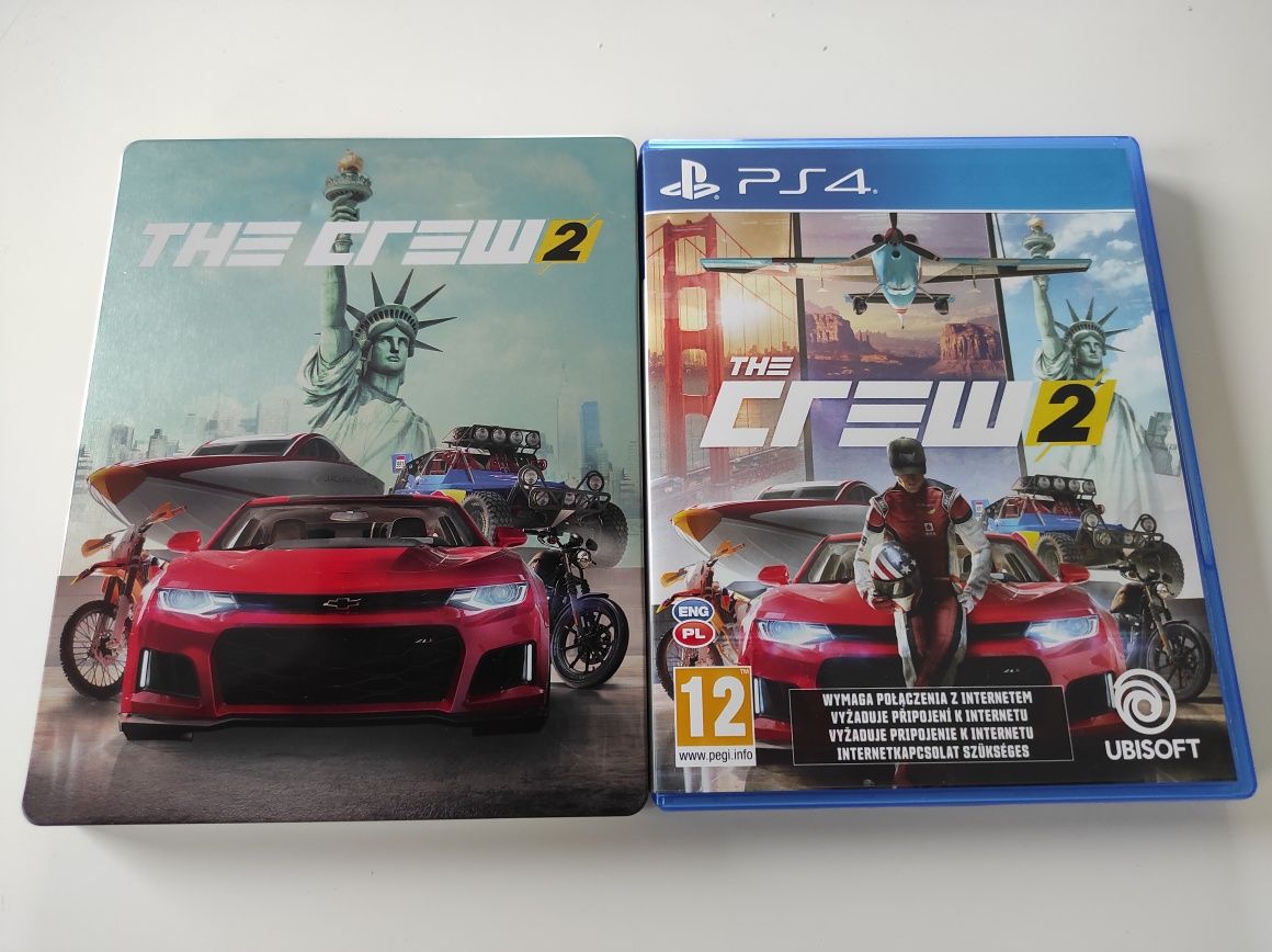 THE CREW 2, PS4, PL, Steelbook + Gra, unikat w idealnym stanie,