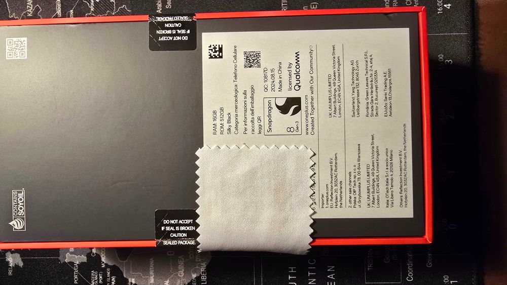 OnePlus 12 16/512 GB Silky Black,wer  EU,gwar,fakt,stan idealny!!!