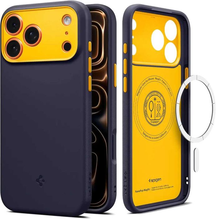 Чехол Spigen Nano Pop MagFit для iPhone 17 Pro Blueberry Navy