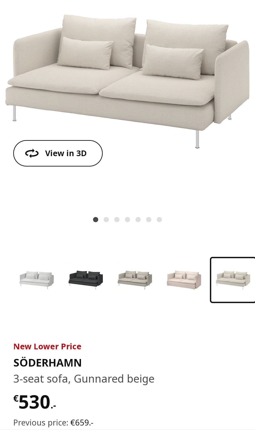 Nowa Sofa 2 kolory w Poldce niedostępne SODERHAMN z Ikea