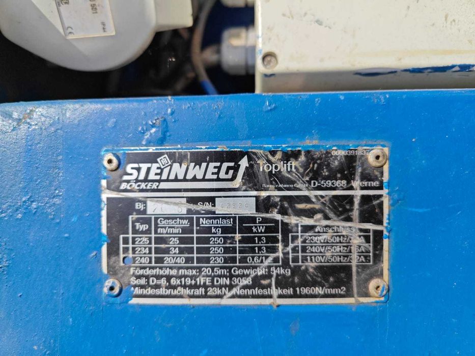 Winda Drabina Dekarska Bocker steinweg TOP LIFT 250kg 12m Nr.1