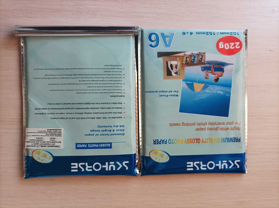 Фото Бумага глянцевая 102 Х 152 плотность 220g
