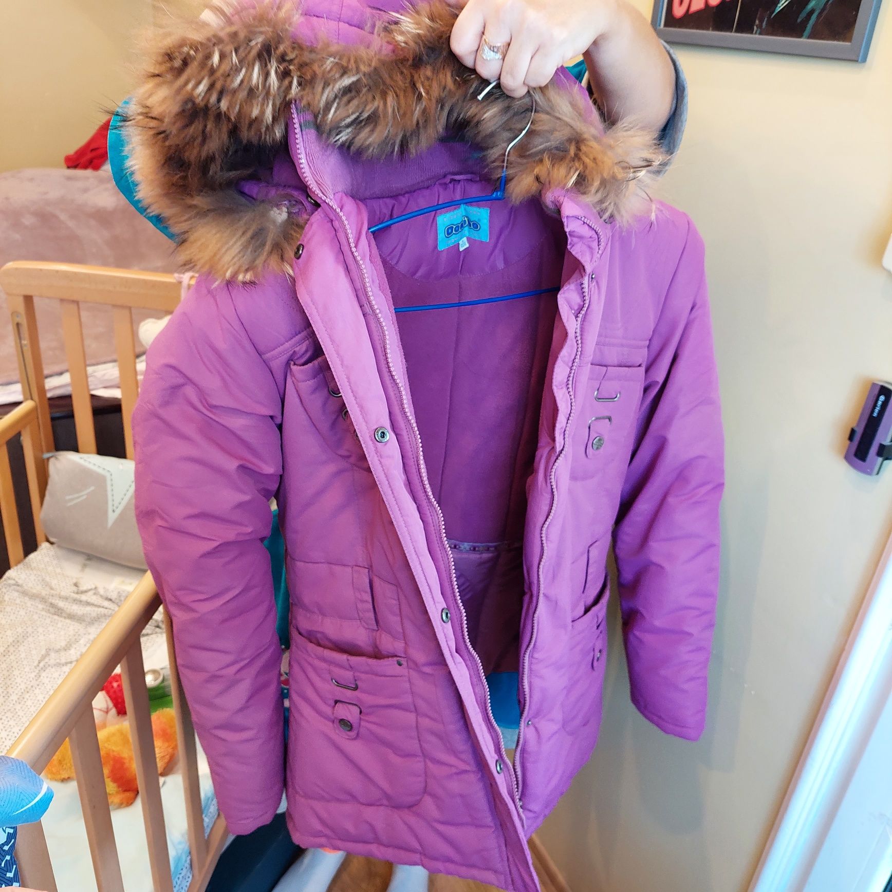 Куртка удлинённая Donilo сиренивого/пурпурного цвета 164 см, 14 лет