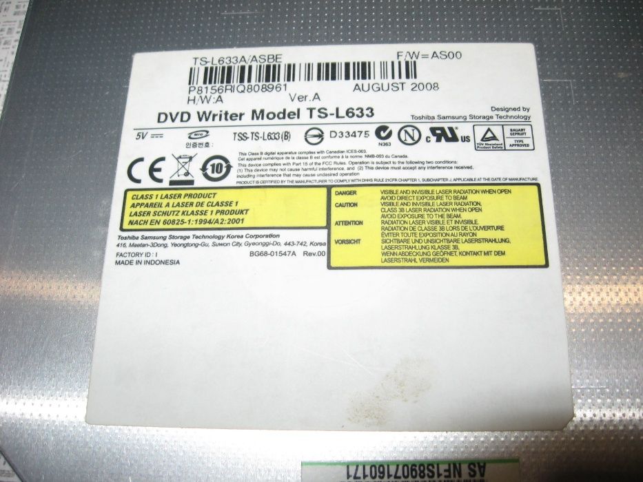 DVD привод для ноутбука TS-L633