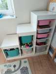 Schodki Ikea z pojemnikami