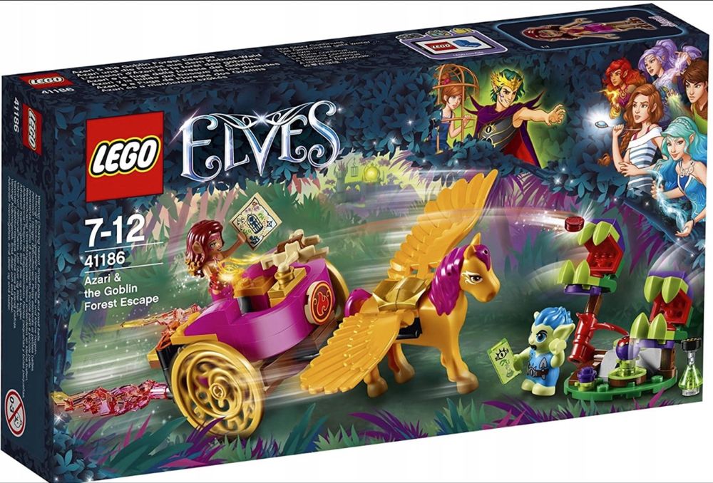 Lego Elves 41186 - Rydwan Azari i leśna ucieczka goblinów PLUS Gratis