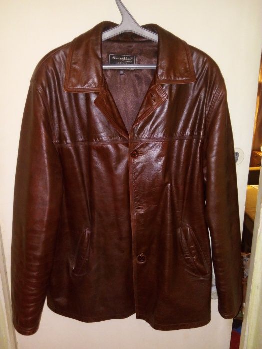 Кожаная куртка sergio leather collection london-бордо.