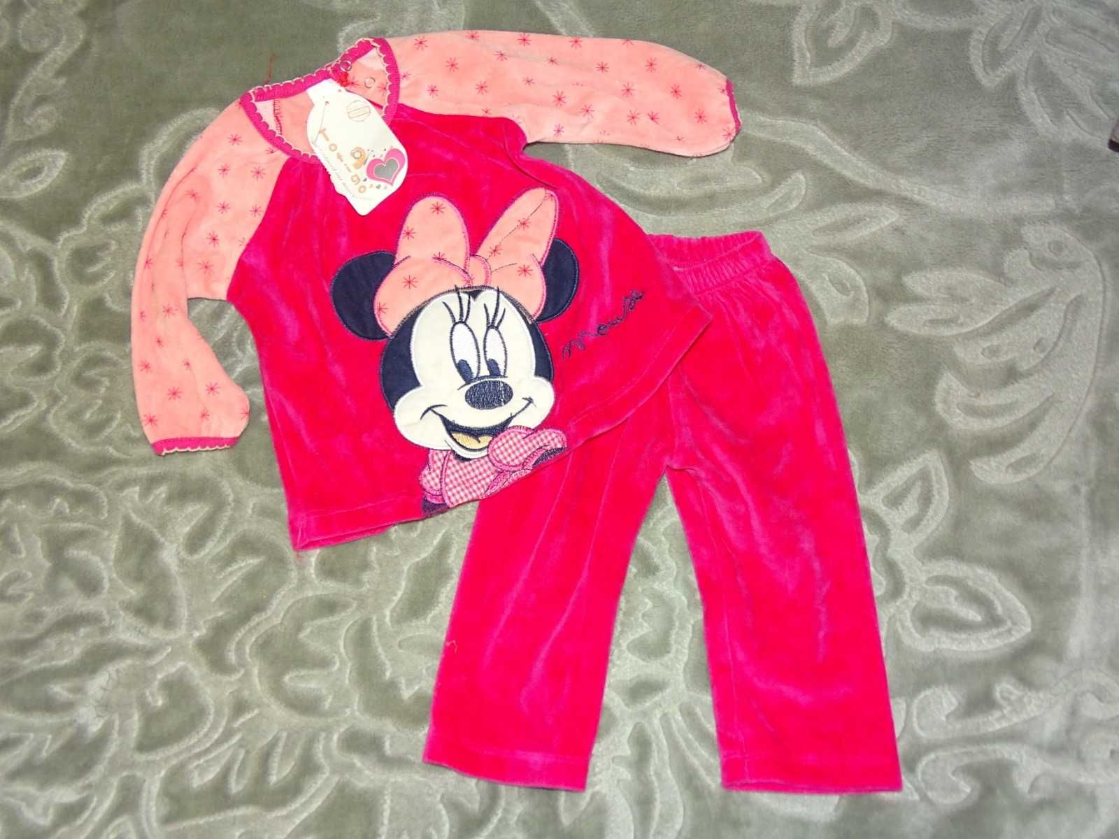 Welurowy komplet Minnie 74/80