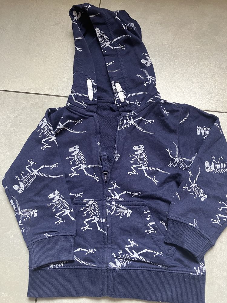 Bluza z kapturem rozpinana rozmiar 86