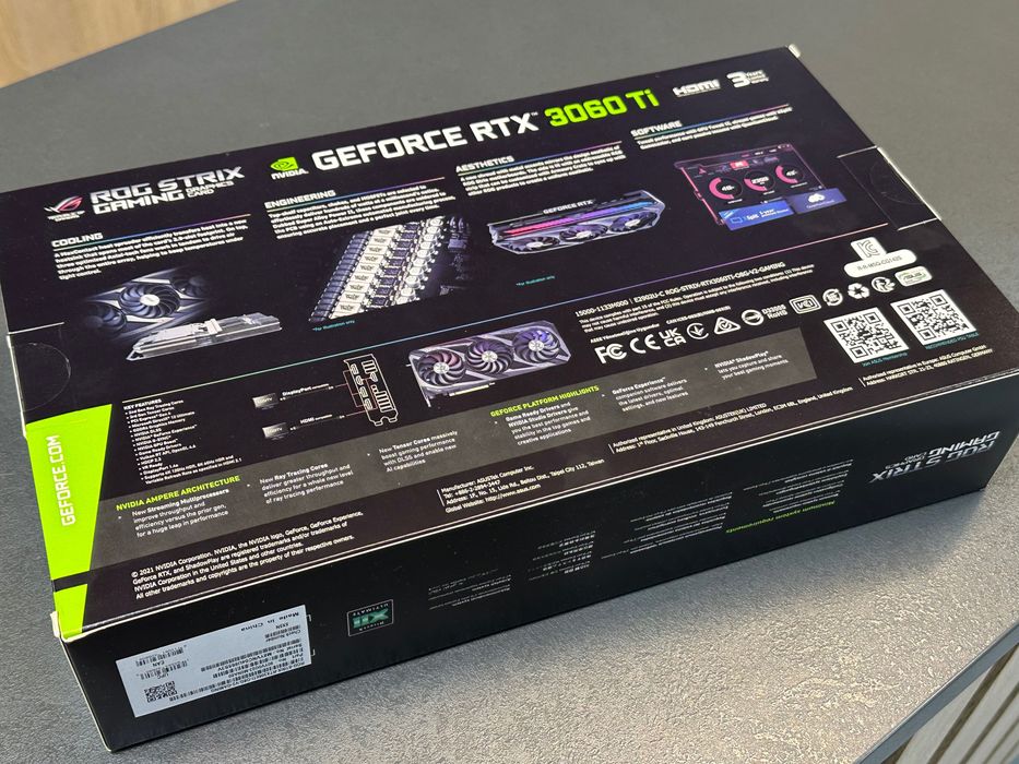 Відеокарта ASUS ROG Strix GeForce RTX 3060 Ti V2 Gaming OC
